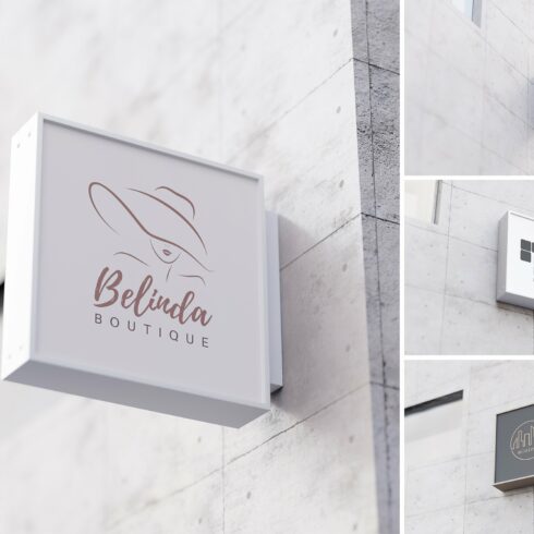 Square Sign Mockups cover image.