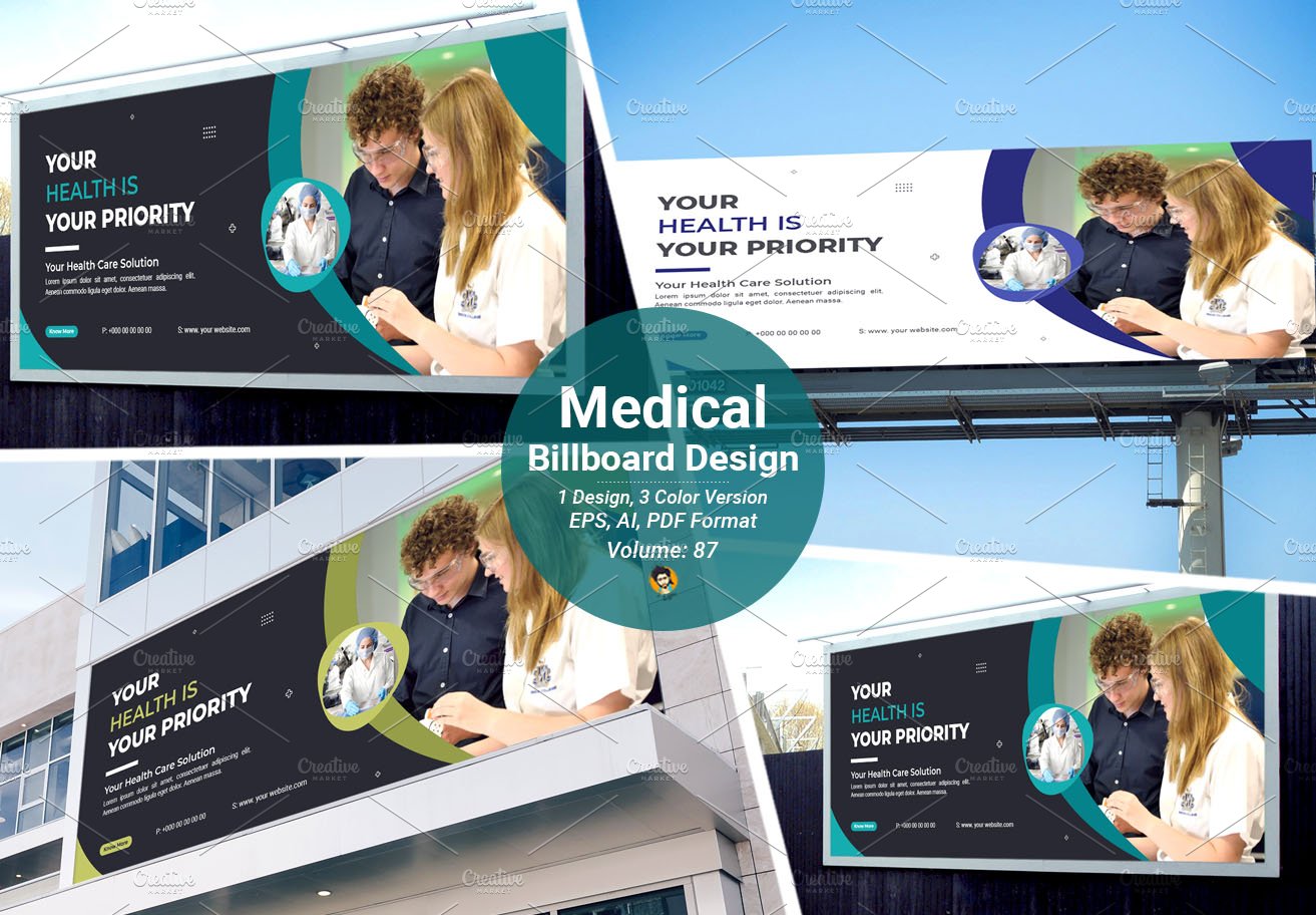Creative Medical Billboard Banner cover image.