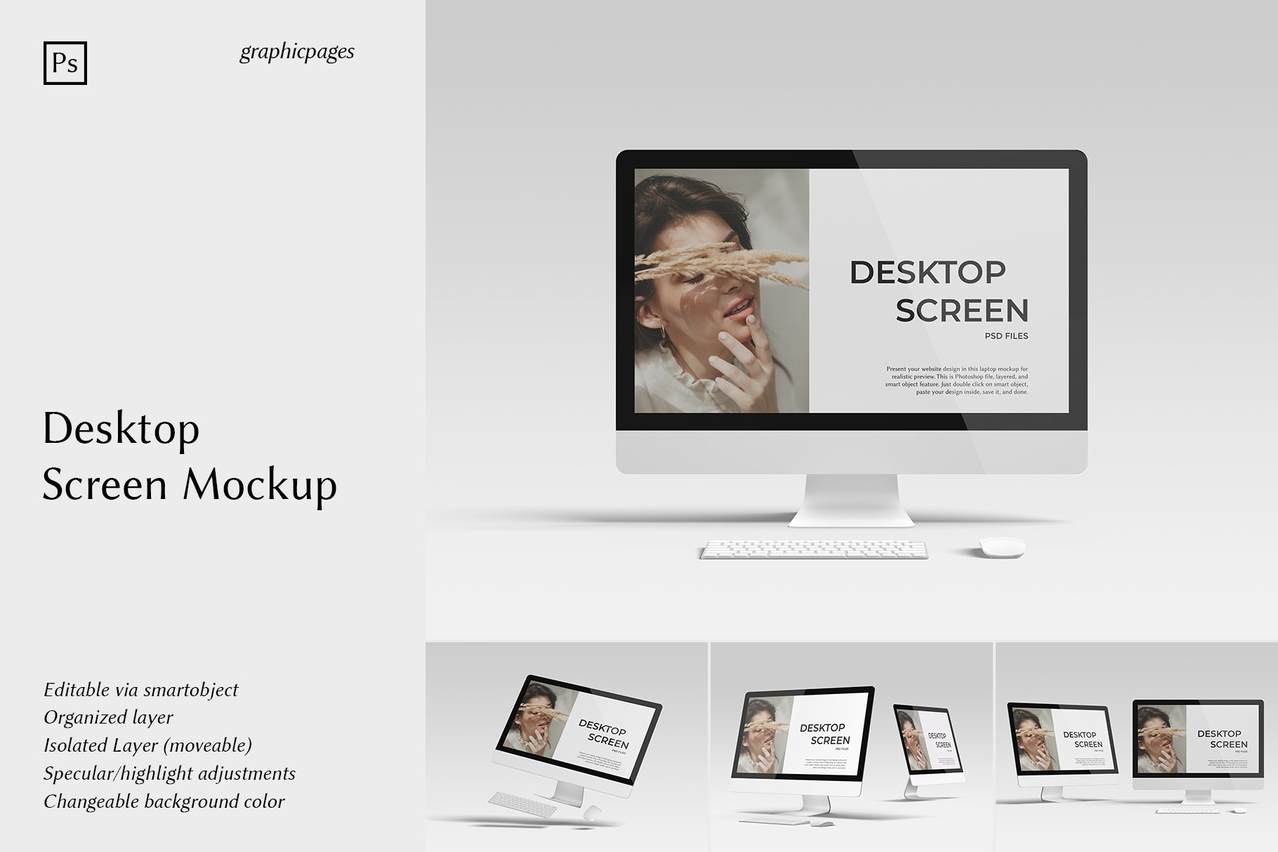 iMac 27-inch Mockup cover image.