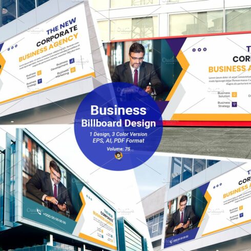 Business Billboard Banner Template cover image.