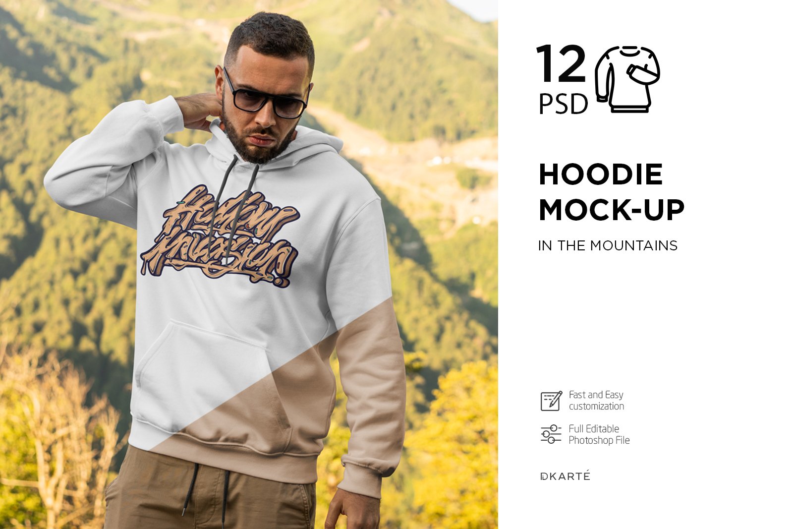 Hoodie Mock-Up Mountains cover image.