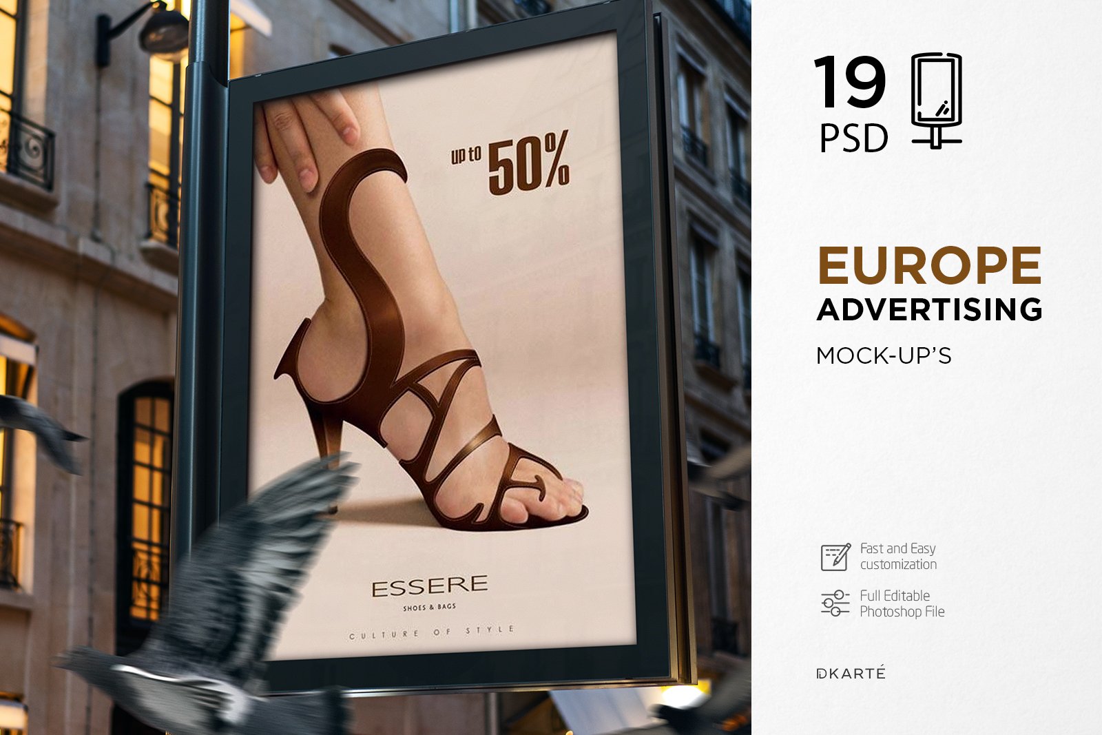 Europe Advertising Mock-Up's cover image.