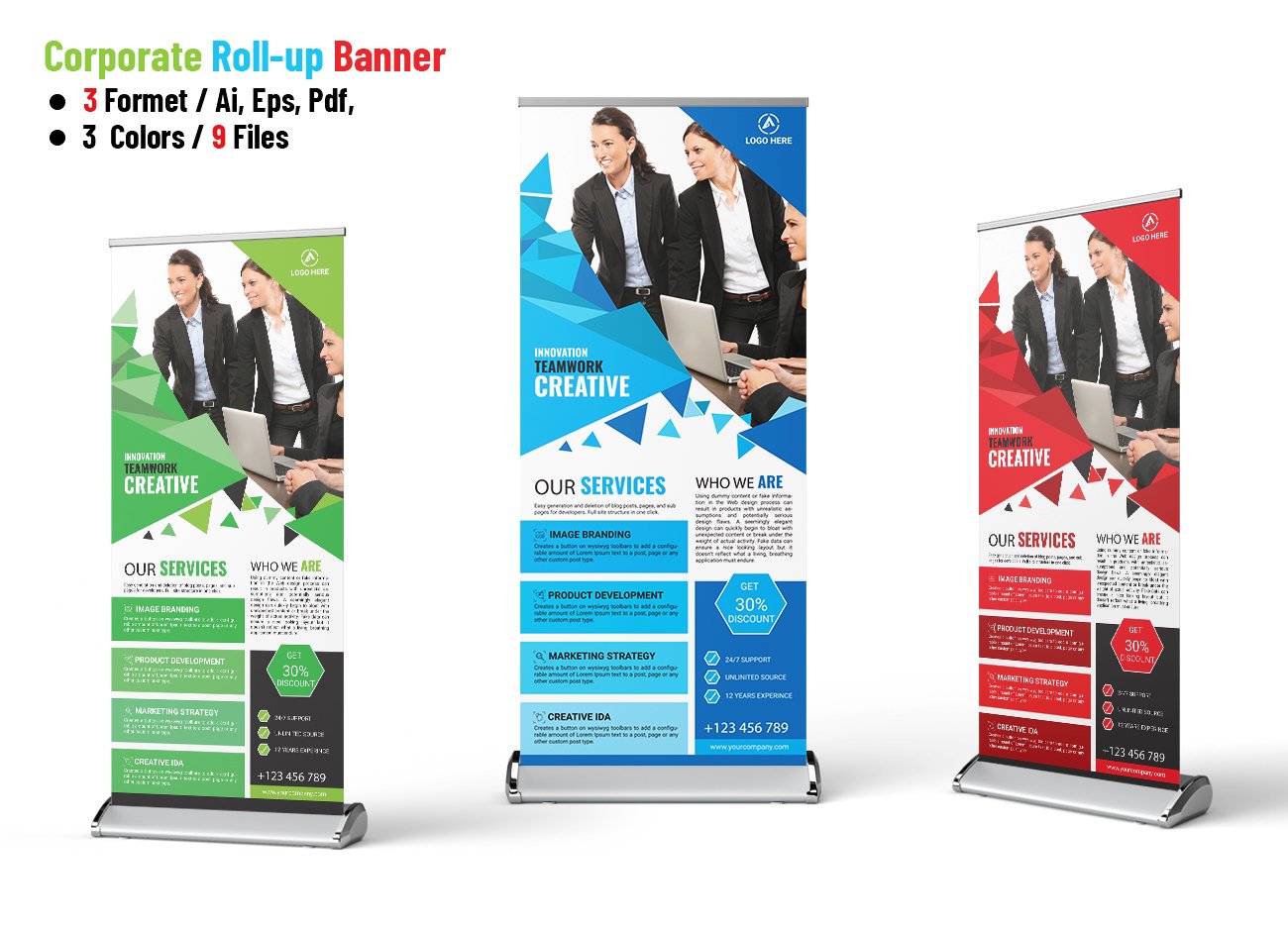 Corporate Roll up Banner cover image.