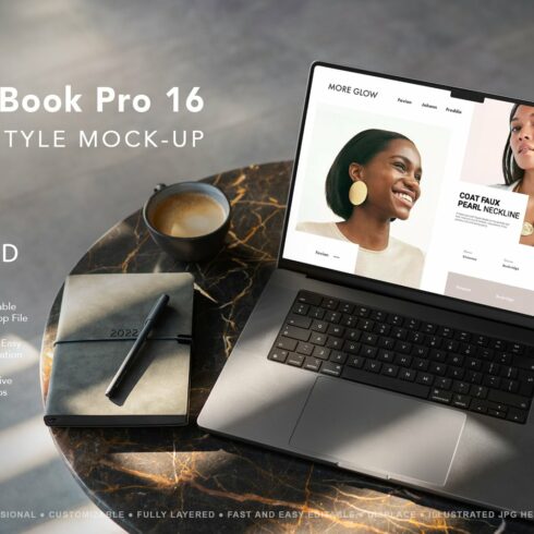 New MacBook Pro MockUp cover image.