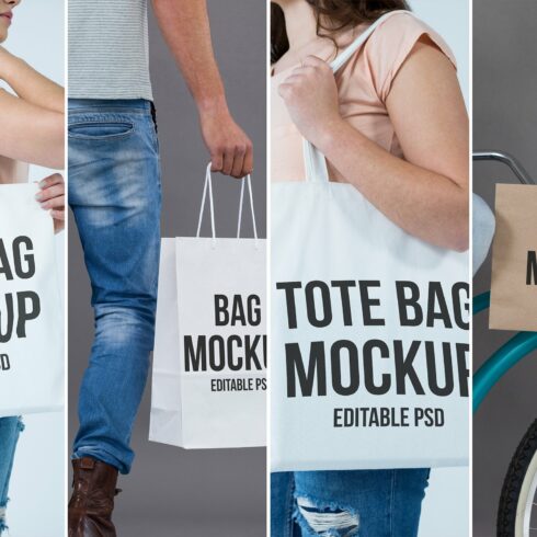 Tote Bag Mockup Set cover image.