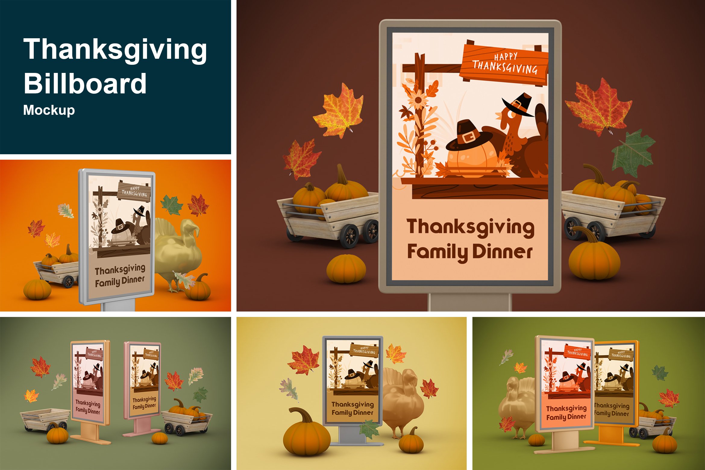 Thanksgiving Billboard Mockup cover image.