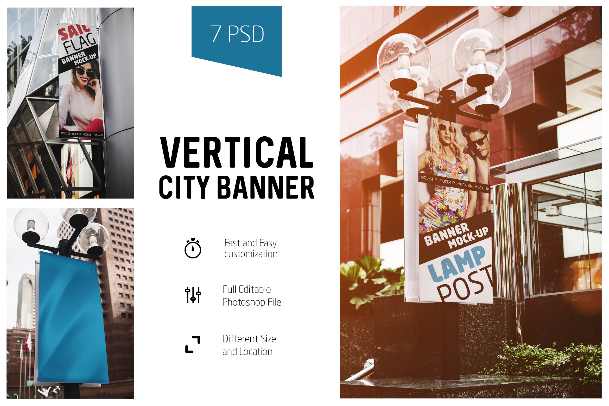 Vertical City Banner Mock-Up cover image.