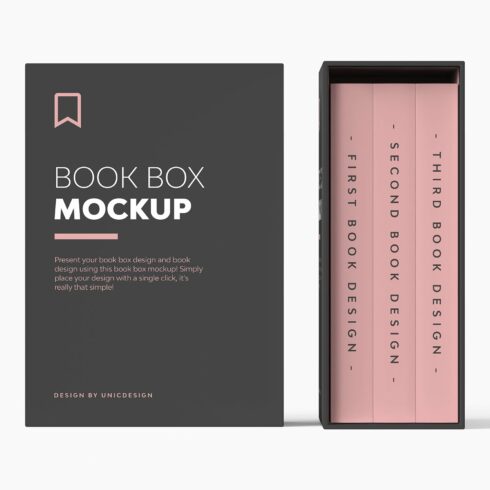 Book Box Mockup cover image.