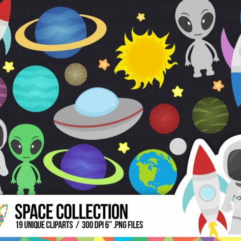 Space Clipart Set cover image.