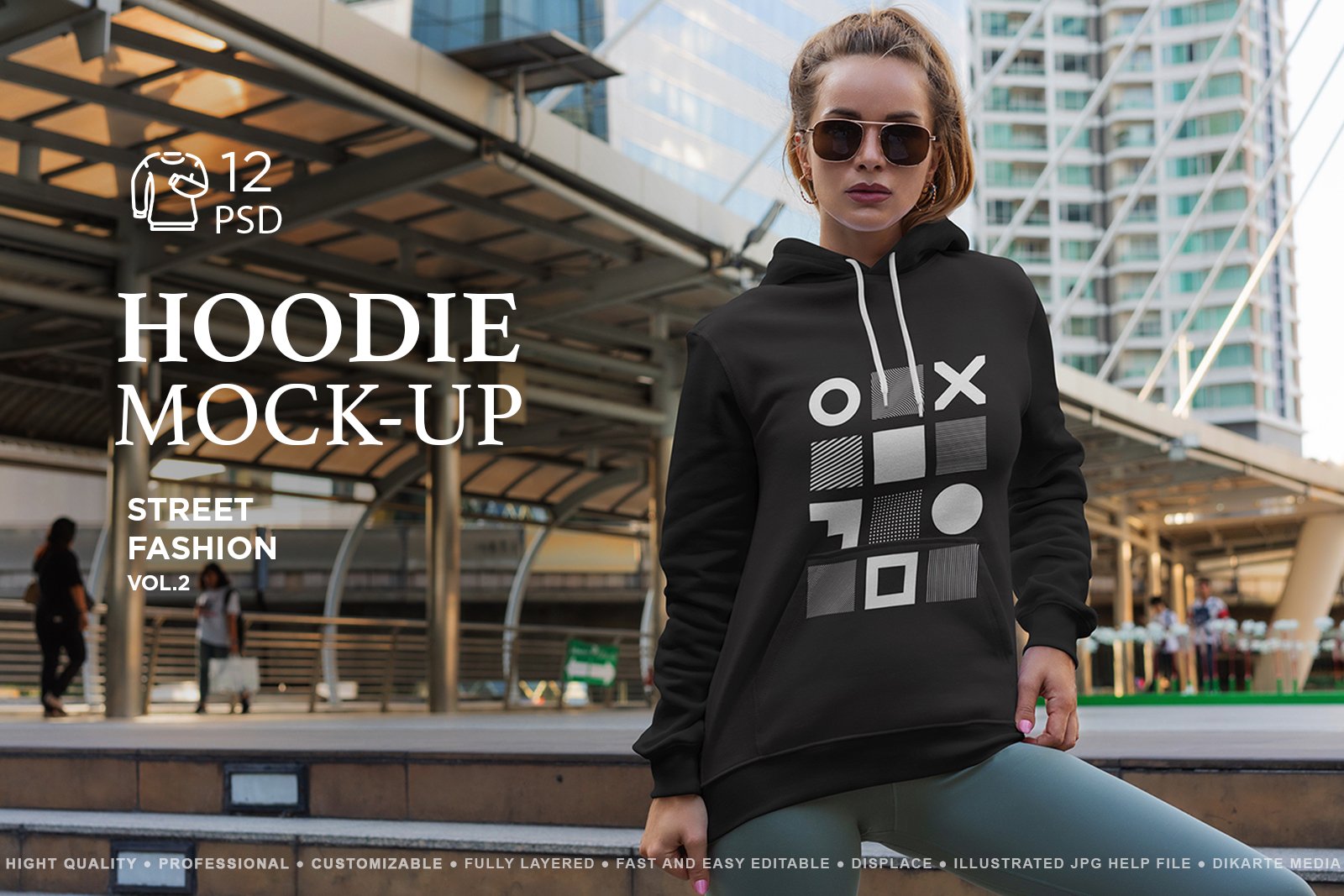 Hoodie Mock-Up Street Fashion vol.2 cover image.