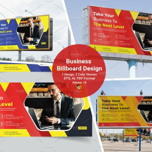 Business Billboard Design Template cover image.