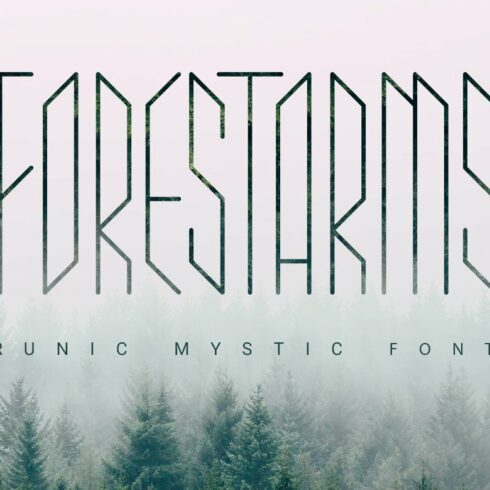 Forestarms | mystic font cover image.
