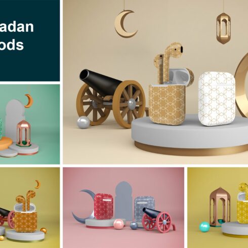Ramadan AirPods Mockup cover image.