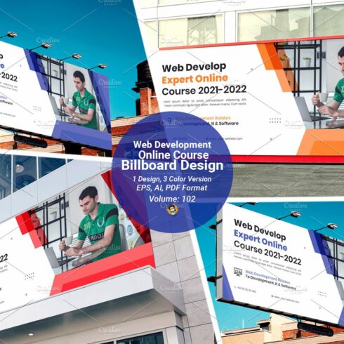 Online Business Billboard Template cover image.