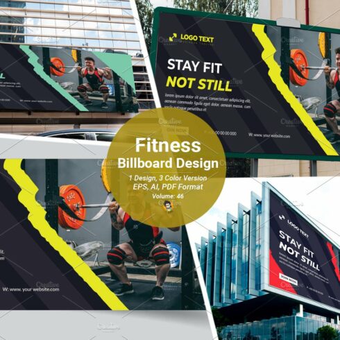 Fitness Gym Billboard cover image.