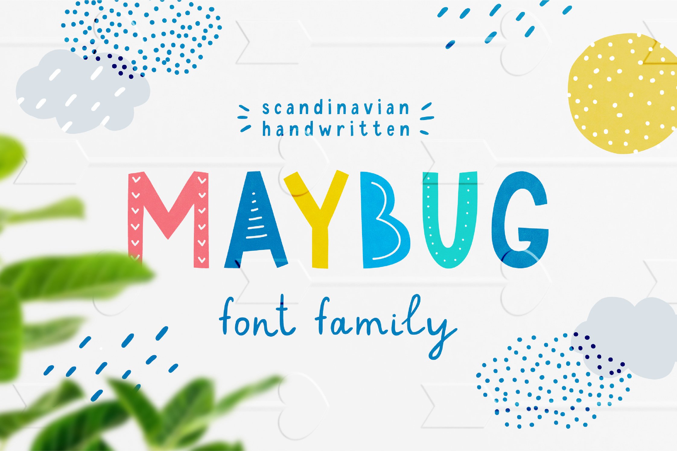Maybug Latin & Cyrillic scandi fonts cover image.