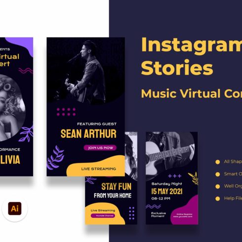 Music Virtual Instagram Stories cover image.