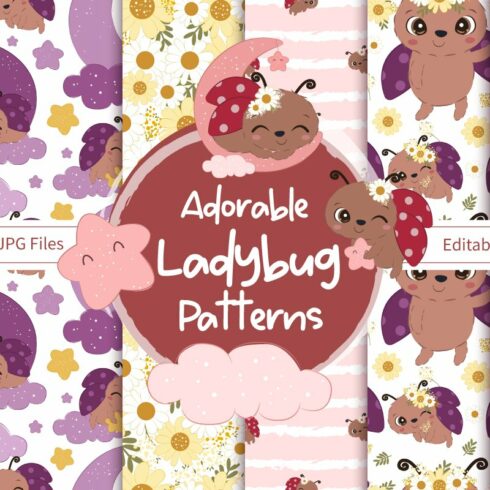 Cute Ladybug Seamless Pattern cover image.