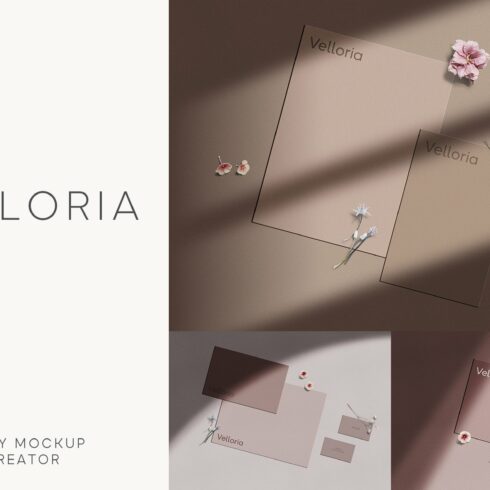 Velloria Mini — Stationery Mockup cover image.