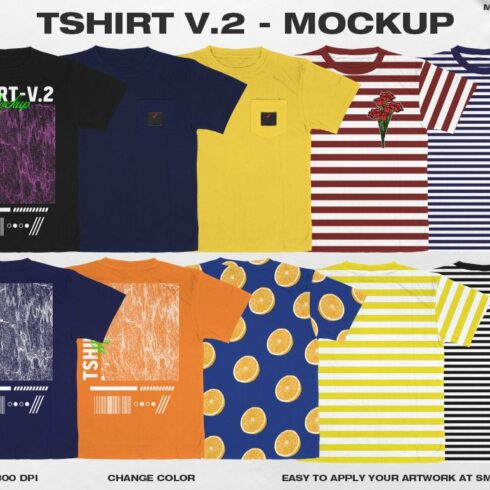Tshirt V.2 - Mockup cover image.