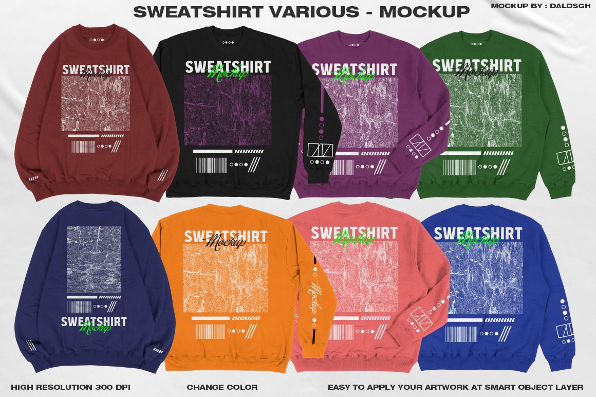 Sweatshirt Various - Mokcup cover image.