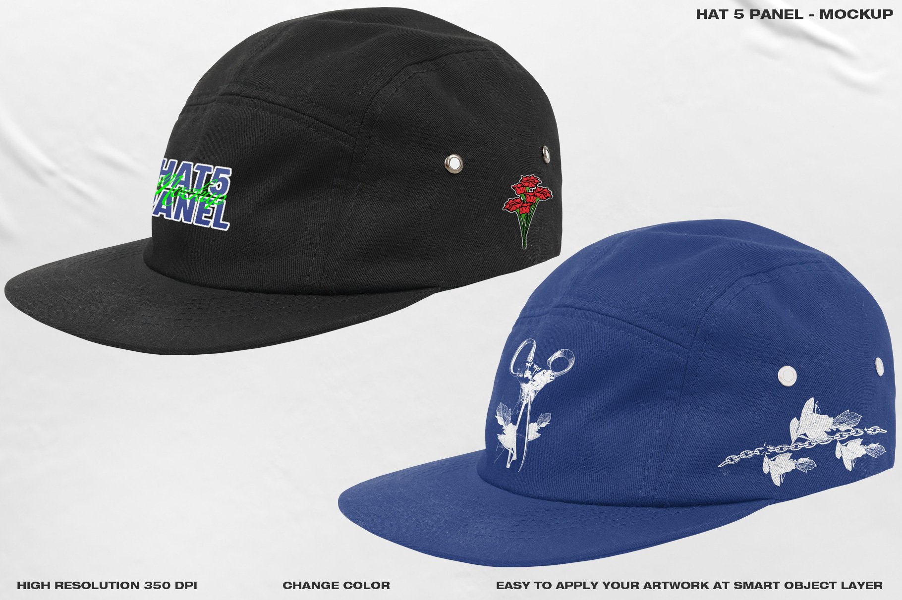 Hat 5 Panel - Mockup preview image.