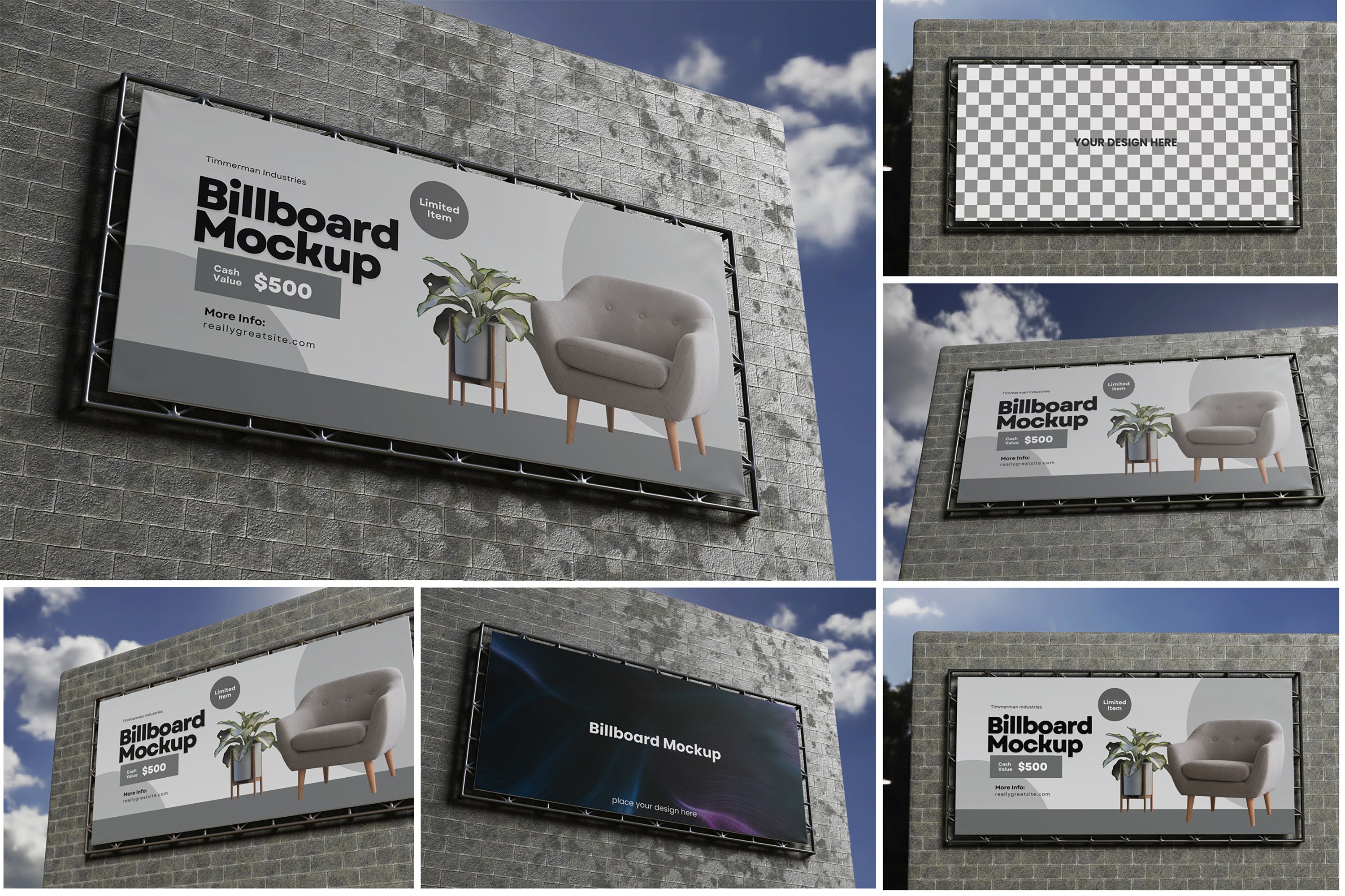 Outdoor Billboard Mockup cover image.