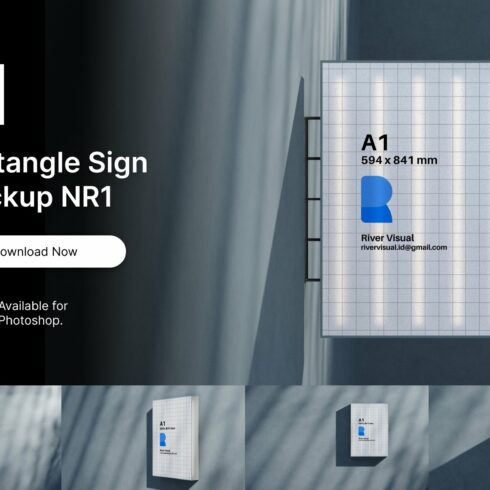 Rectangle Sign Mockup NR 1 cover image.