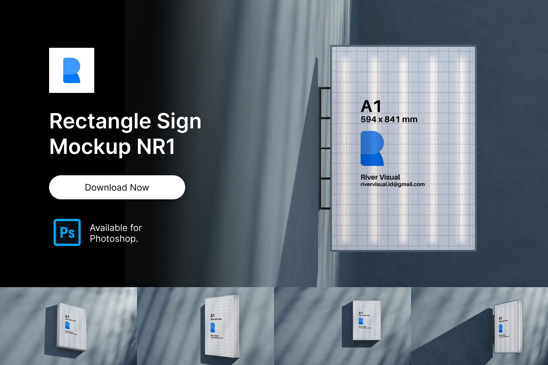 Rectangle Sign Mockup NR 1 cover image.