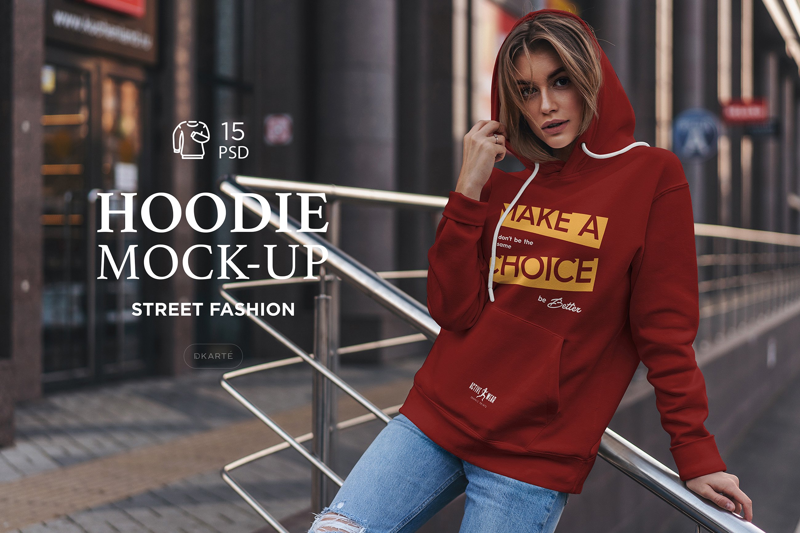 Hoodie Mock-Up Street Fashion cover image.