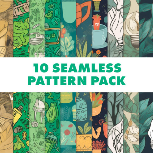 EARTH DAY SEAMLESS PATTERN PACK 2023 cover image.