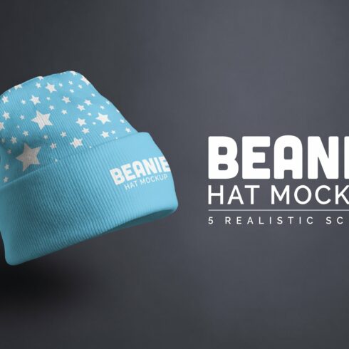 Beanie Hat Mock-up cover image.