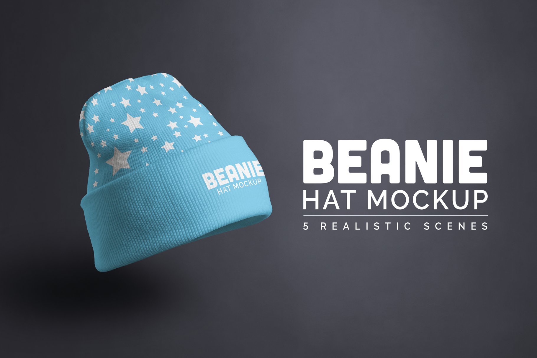 Beanie Hat Mock-up cover image.