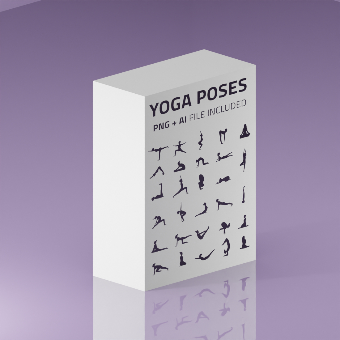 YOGA POSES - VECTOR ILLUSTRATIONS cover image.