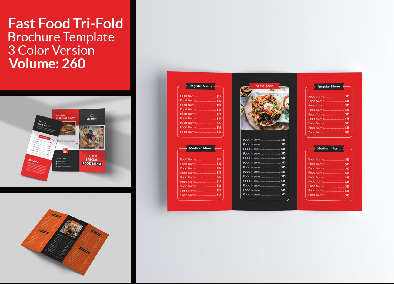 Trifold Brochure Template Bundle preview image.