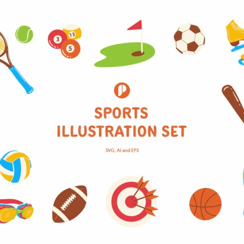 Sports Illustration Set cover image.