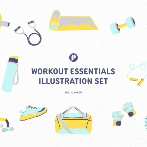 Workout Essentials Illustration Set cover image.