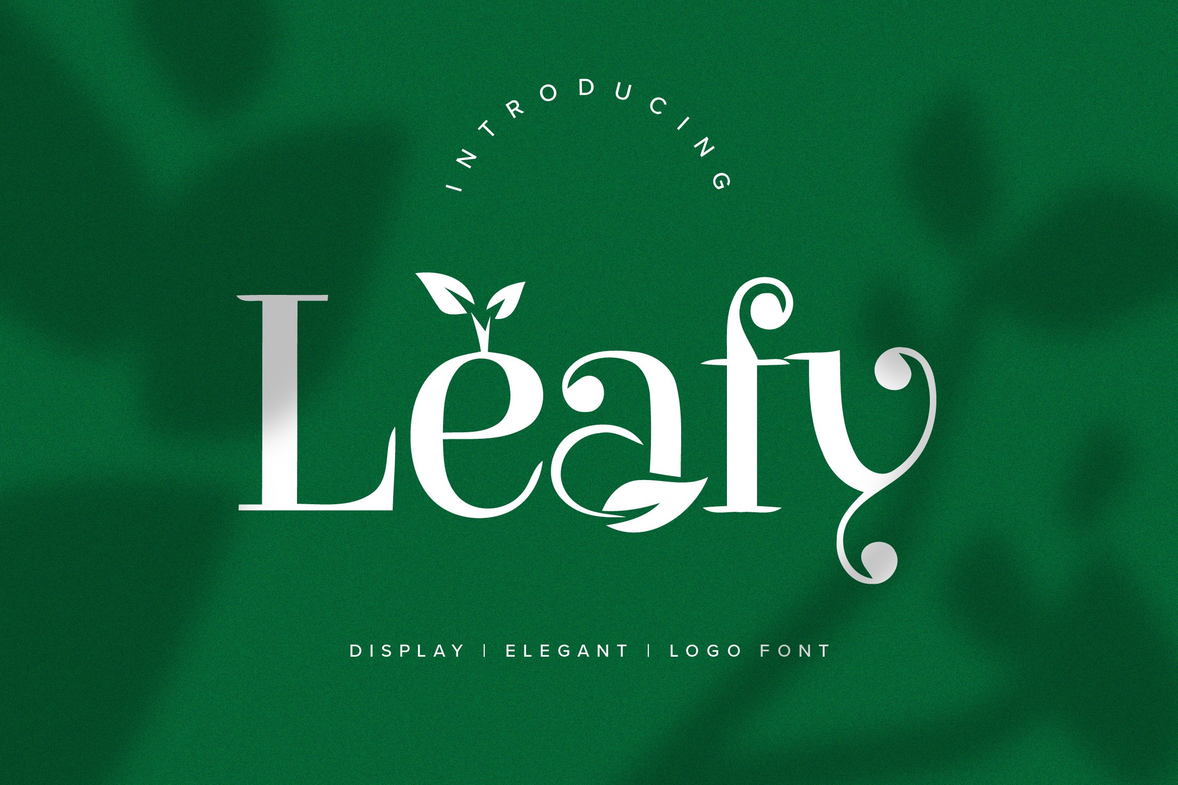 Leafy Logo Font cover image.