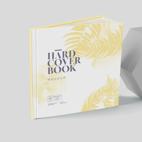 Flat Square Hardcover Book Mockups cover image.