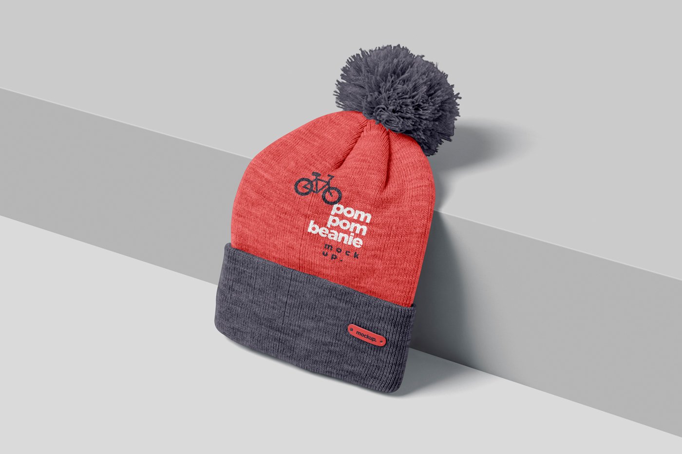 Pom Pom Beanie Mockups cover image.