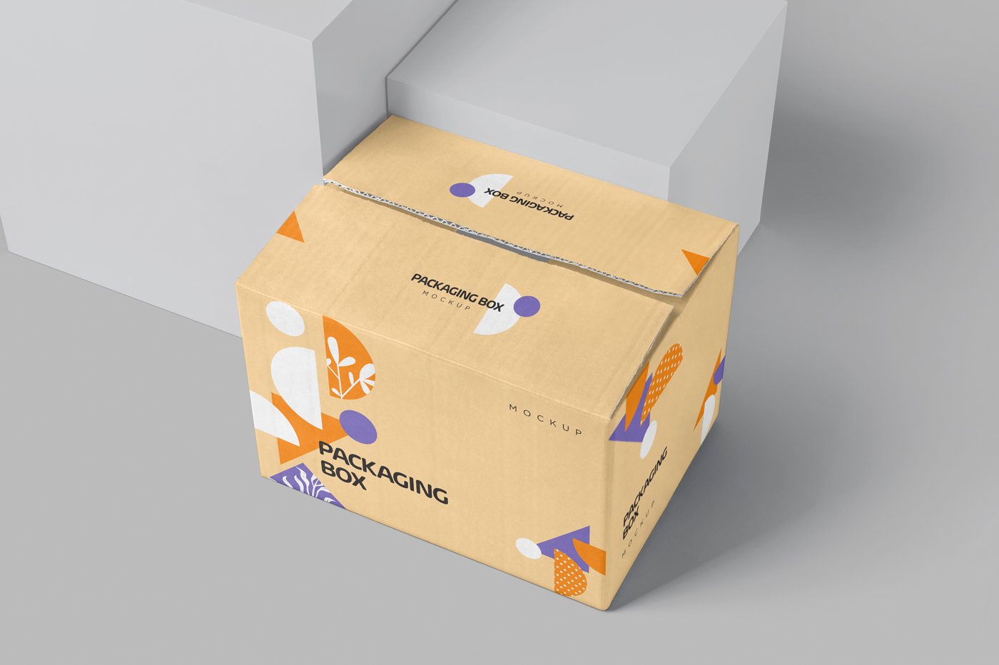 Cardboard Packaging Box Mockups cover image.