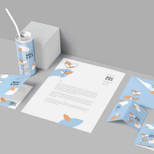 4 Stationery Mockup Scenes cover image.