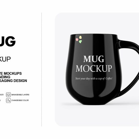 Glossy Mug Mockup cover image.