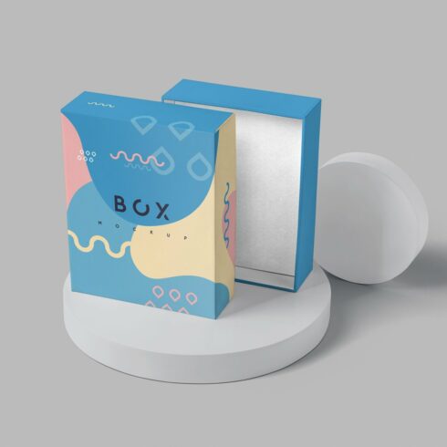 Slim Gift Packaging Box Mockups cover image.