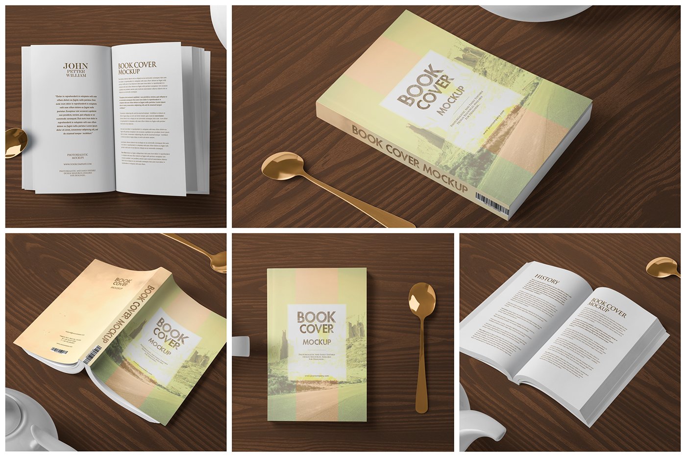 12mo Book Soft Cover Mockups cover image.