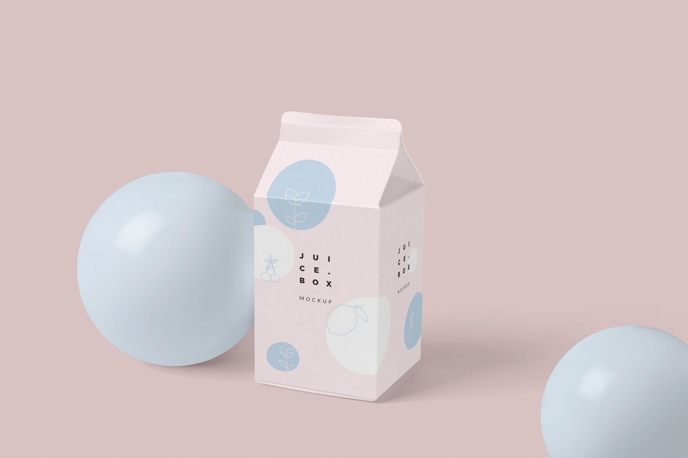 Juice/Milk Packaging Box Mockups cover image.