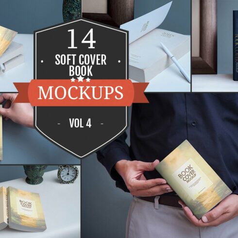 Softcover Book Mockups Vol. 4 cover image.
