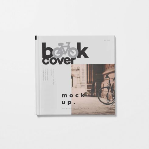 Square Hardcover Book Mockups cover image.