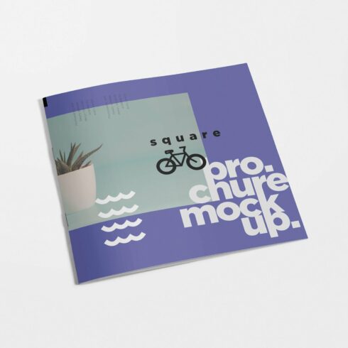 Square Brochure Mockups cover image.