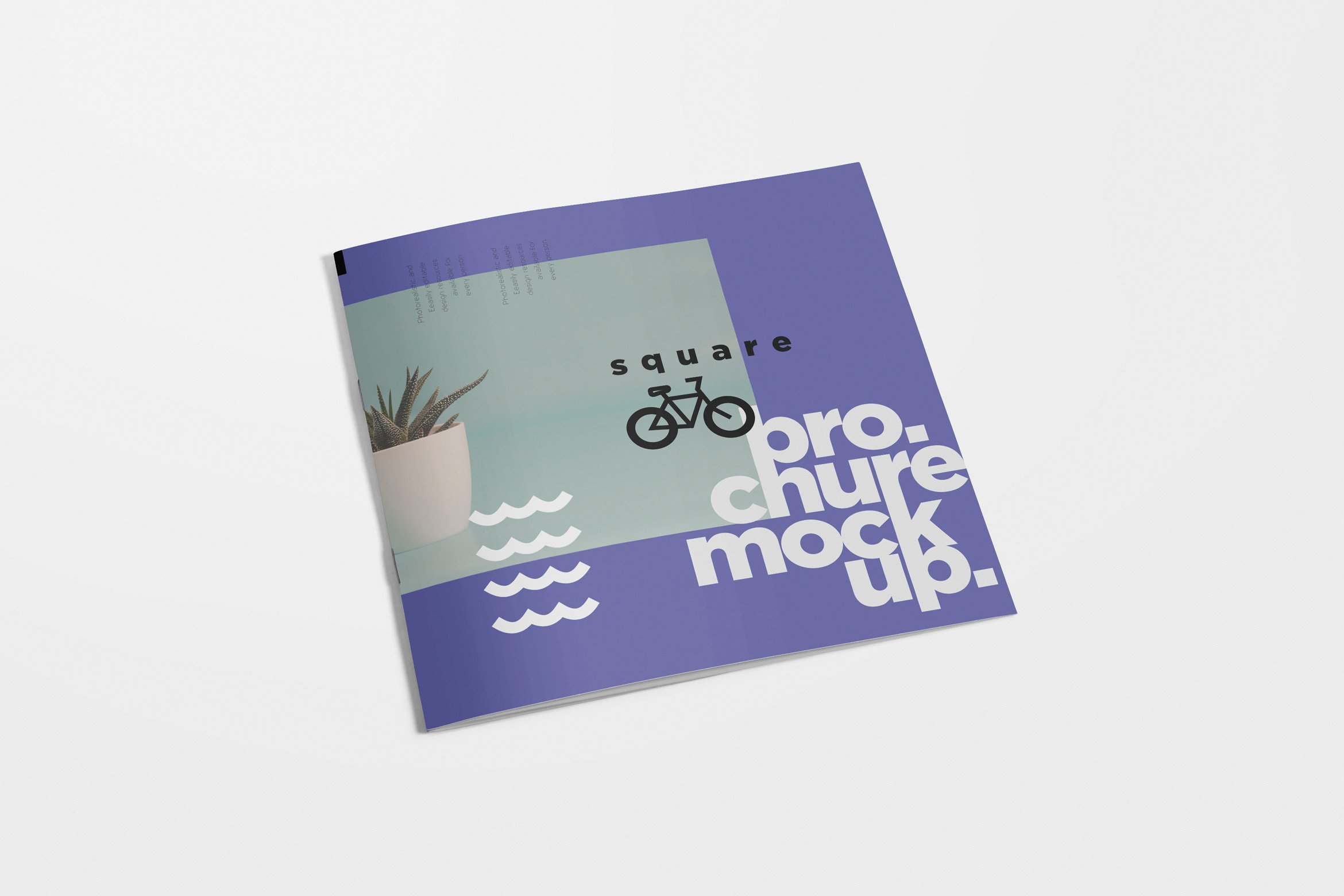 Square Brochure Mockups cover image.